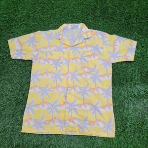 Vintage Tropicana Palm AOP Button Shirt Small 20x28 Baggy